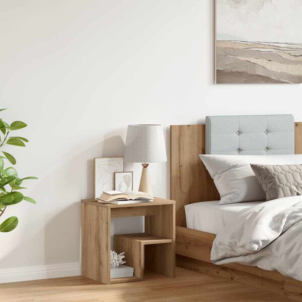 vidaXL Szafka nocna, dąb artisian, 40x30x40cm, materiał drewnopochodny