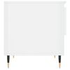 vidaXL Stolik boczny, biały z połyskiem, 50x46x50 cm