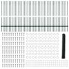 vidaXL Ogrodzenie z słupkiem Zielony 1,2 x 100 m Stal i PVC