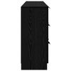 vidaXL Bufet 3 pcs Czarny Dąb 181 x 30 x 70 cm Materiał drewnopochodny
