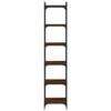 vidaXL 6-poziomowy regał na książki, brązowy dąb, 40x30x188 cm