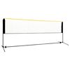 vidaXL Siatka do badmintona, regulowana, 400x103x94-158 cm, metalowa