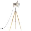 vidaXL Lampa podłogowa na tr&oacute;jnogu, lite drewno mango, 140 cm