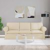 vidaXL Sofa 180cm Kremowy Metal