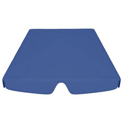 vidaXL Zadaszenie do huśtawki ogrodowej, niebieskie, 150/130x70/105 cm