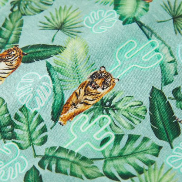 Koszulka dziecięca z kr&oacute;tkimi rękawami, jasnozielony melanż, 128