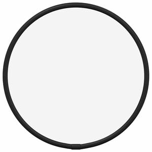 vidaXL Lustro ścienne, czarne, &Oslash; 20 cm, okrągłe