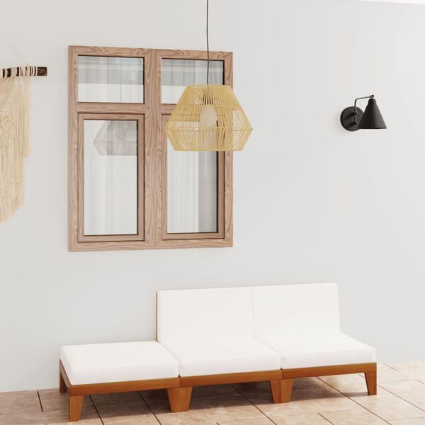 vidaXL 3-cz. zestaw wypoczynkowy do ogrodu, poduszki, drewno akacjowe