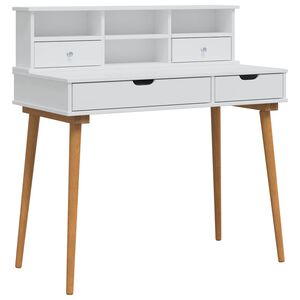 vidaXL Zestaw toaletki FAUSKE 2 szt. Biały 100 x 50 x 103,5 cm