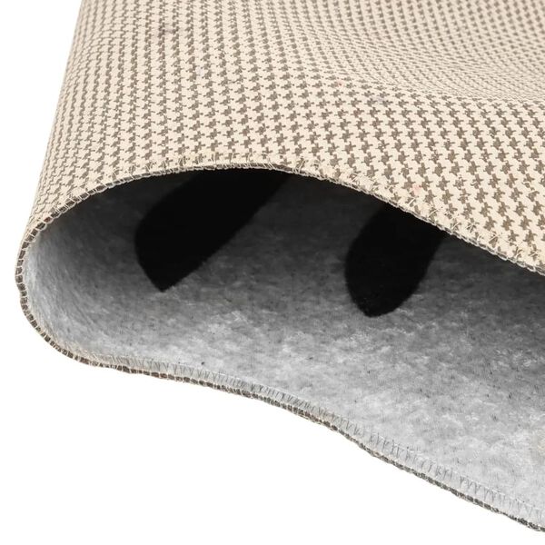 vidaXL Dywan, czarno-biały, 120x170 cm, zebra, z możliwością prania