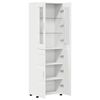 vidaXL Highboard FLORIN Biały 60 x 35 x 182 cm Materiał drewnopochodny
