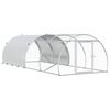vidaXL Kurnik srebrny 400 x 150 x 100 cm Stal ocynkowana