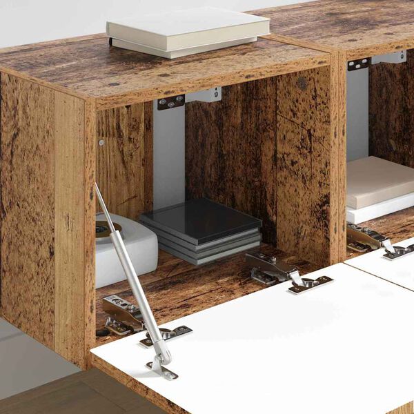 vidaXL Szafka pod telewizor 2 pcs Stare drewno 60 x 31 x 29.5 cm