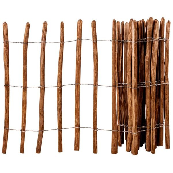 vidaXL Ogrodzenie z leszczyny, 90x500 cm