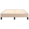 vidaXL Ł&oacute;żko kontynentalne, kolor cappuccino, 120x200 cm, sztuczna sk&oacute;ra
