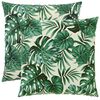 vidaXL Poszewka na poduszkę 2 pcs HEERLEN motyw liści 80 x 80 cm