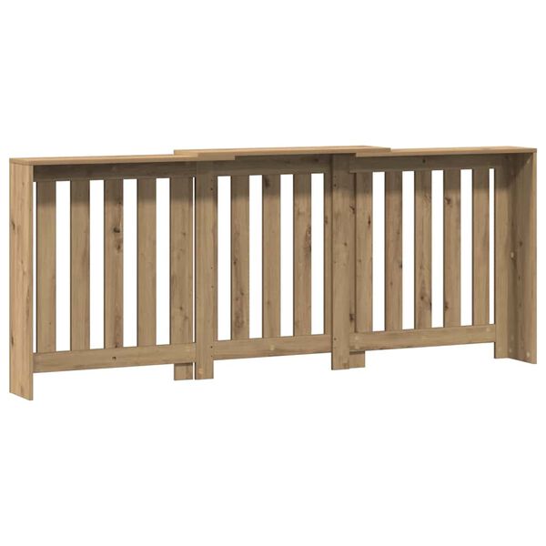 vidaXL Osłona na grzejnik, dąb artisan, 205x21,5x83,5 cm