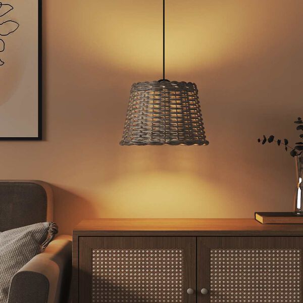 vidaXL Klosz lampy wiszącej, brązowy, &Oslash;30x20 cm, wiklina