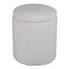 Venture Home Puf Limpen, 32x32x40 cm, pluszowy, biały