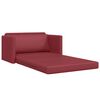 vidaXL Sofa Bed 110cm Czerwone wino Sztuczna sk&oacute;ra