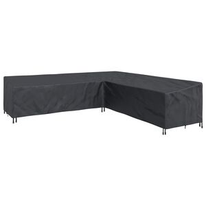 vidaXL Pokrowiec na meble 300 x 300 x 80 cm Tkanina Oxford 210D Czarny