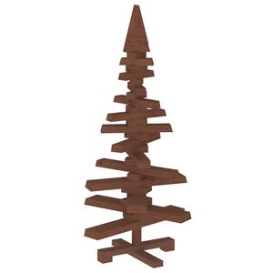 vidaXL Drewniana choinka KOTKA 90 cm Lite drewno sosnowe