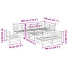vidaXL 9-cz. zestaw wypoczynkowy do ogrodu, impregnowana sosna
