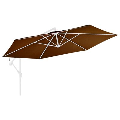 vidaXL Zamienne pokrycie parasola ogrodowego, kolor terakota, 350 cm