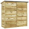 vidaXL Szopa ogrodowa z impregnowanego drewna sosnowego, 182x76x175 cm