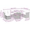 vidaXL 9-cz. zestaw mebli ogrodowych z poduszkami, brązowy, polirattan