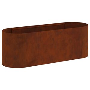 vidaXL Podniesione Ł&oacute;żko Ogrodowe Stal kortenowska 120 x 40 x 40 cm