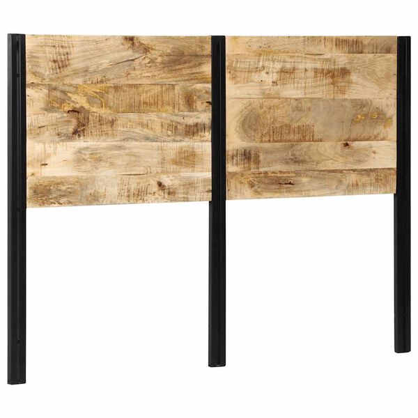 vidaXL Zagł&oacute;wek 140 cm Drewno lite Mango i żelazo