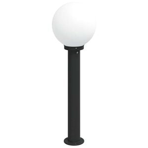vidaXL Słupek oświetleniowy 80 cm Czarny IP44
