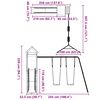 vidaXL Plac zabaw do ogrodu, lite drewno daglezjowe