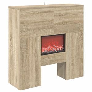 vidaXL Kominek elektryczny Sonoma 75 x 24,5 x 75 cm