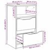vidaXL Szafki nocne z szufladą 2 pcs Dąb Sonoma 40 x 30 x 467 cm