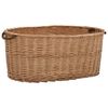 vidaXL Kosz na drewno, z uchwytami, 78x54x34 cm, naturalna wiklina