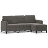 vidaXL 3-osobowa sofa z podn&oacute;żkiem, ciemnoszary, 180 cm, aksamit