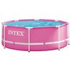 INTEX Metalowy basen stelażowy ponad ziemią 244 x 76 cm Okrągły dla