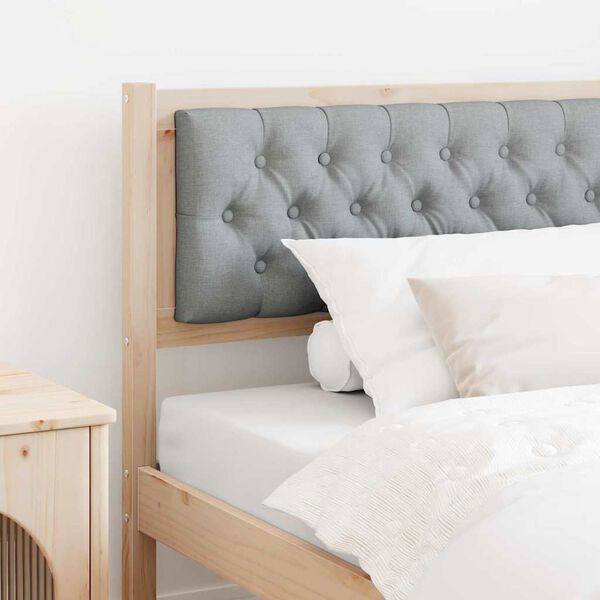 vidaXL Zagł&oacute;wek Inny Brązowy i jasnoszary 100 cm Lite drewno sosnowe