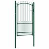 vidaXL | Brama ogrodzeniowa | Zielony 100 x 175 cm Stal Malowana Proszkowo