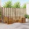 vidaXL Zestawy sof 6 pcs Naturalny Lite Drewno Akacji