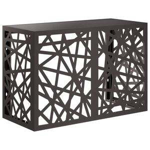 vidaXL Pokrywa do klimatyzatora Czarny 90 x 40 x 60 cm Stal
