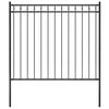 vidaXL Ogrodzenie ogrodowe ASSEN stalowe 1,7x1,5 m czarne