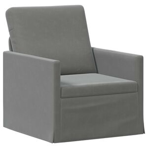 vidaXL Sofa pojedyncza ciemnoszary 70 x 81 x 82 cm Welur