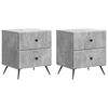 vidaXL Szafka Nocna 2 pcs Betonowy szary 43 x 34,5 x 47,5 cm