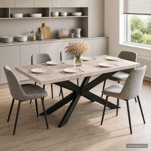 vidaXL St&oacute;ł jadalniany, 180 x 90 x 76 cm, lite, bielone drewno mango