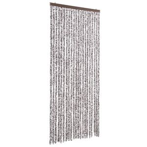 vidaXL Zasłona przeciwko owadom, brąz i beż, 90x220 cm, szenil