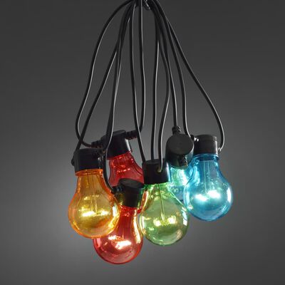 KONSTSMIDE Oświetlenie imprezowe z 10 kolorowymi lampkami