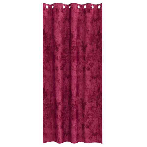 vidaXL Zasłony z weluru 2 pcs Czerwone wino 260 x 140 cm Aksamit